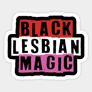 Black Lesbian Magic Sticker